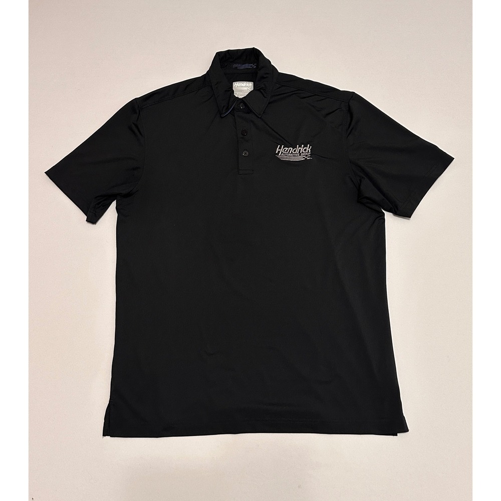 Hendrick Automotive‎ Group Mens Black Hydrovent Performance Polo Shirt Medium